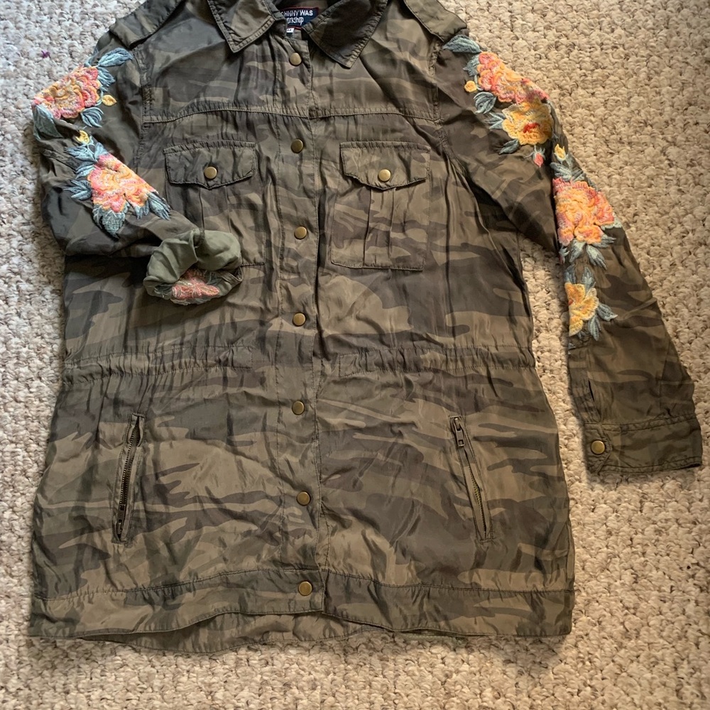 Johnny was Camo embroider jacket